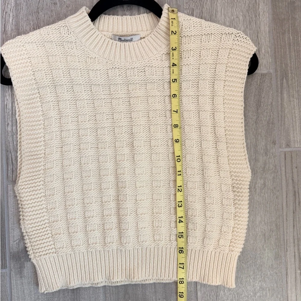 NWOT Madewell Cream Knit Sweater Size Small - Picture 13 of 16